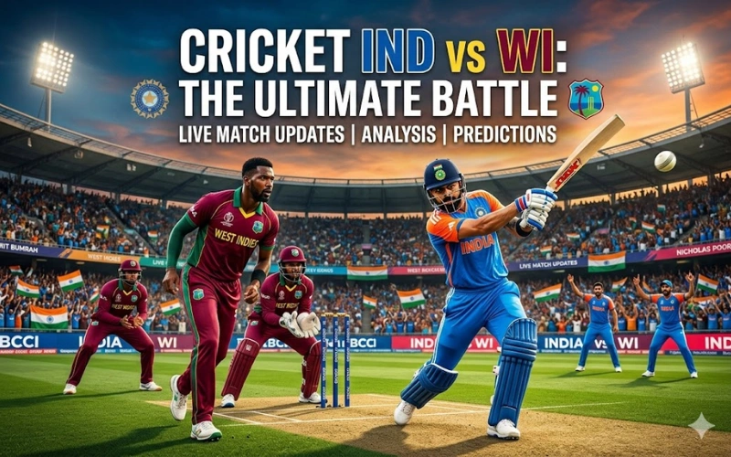 cricket ind vs wi at Howzat App featured image